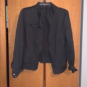 Gray Moto Jacket from Express